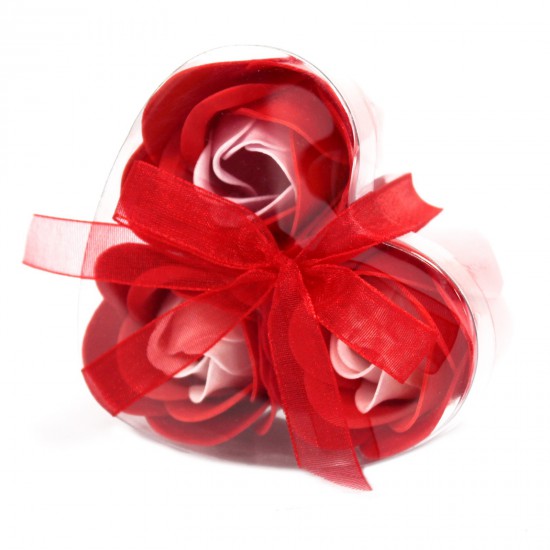 3 rode rozen zeepbloemen 3 rode rozen zeepbloemen